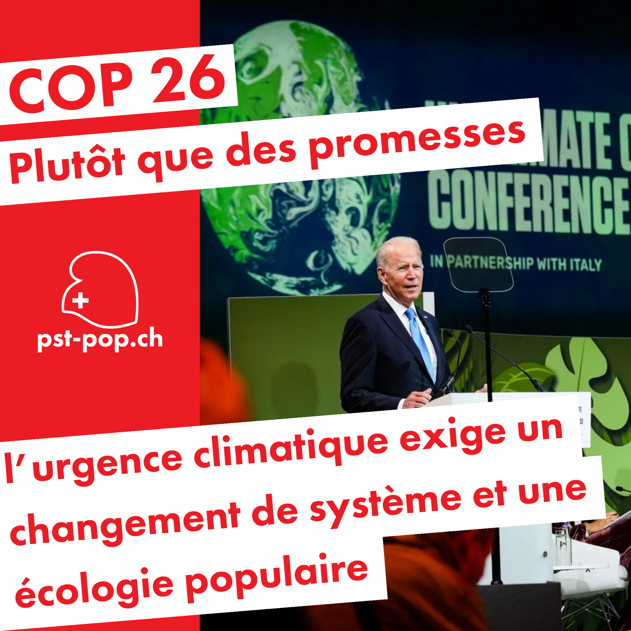 Plutôt que les vaines promesses des COP, l’urgence climatique exige un changement de système