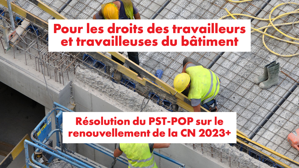 Pour les droits des travailleurs et travailleuses du bâtiment