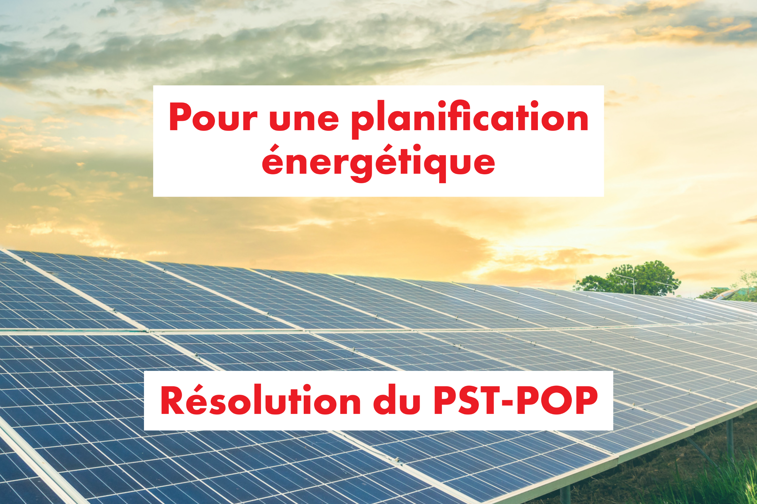Pour une planification énergétique